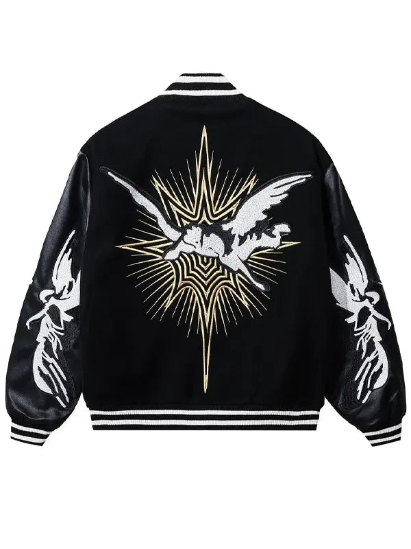 Revenge Varsity Jacket Black