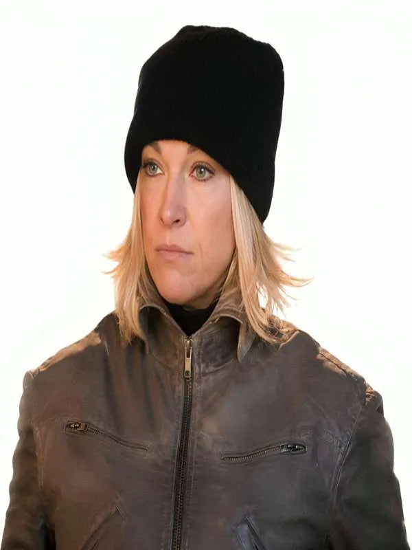 Ride or Die Hannah Waddingham Brown Leather Jacket