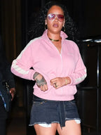 Rihanna Y2k Fashion Pink Jacket
