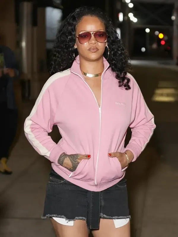Rihanna Y2k Fashion Pink Jacket