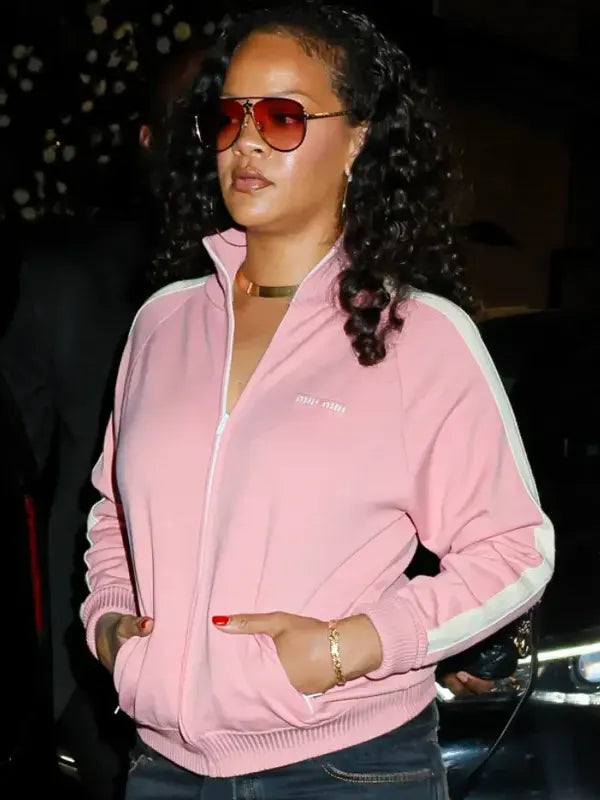 Rihanna Y2k Fashion Pink Jacket