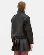 Rita-Ora-Primark-Varsity-Black-Jacket-Back