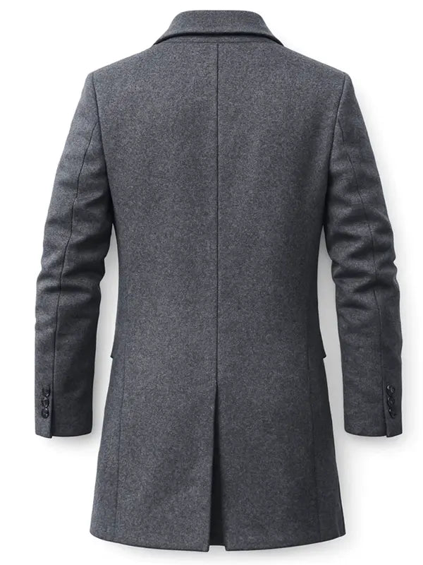 Run Away S01 James Nesbitt Grey wool Coat