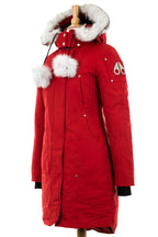 Moose Knuckles Red Fur Jacket