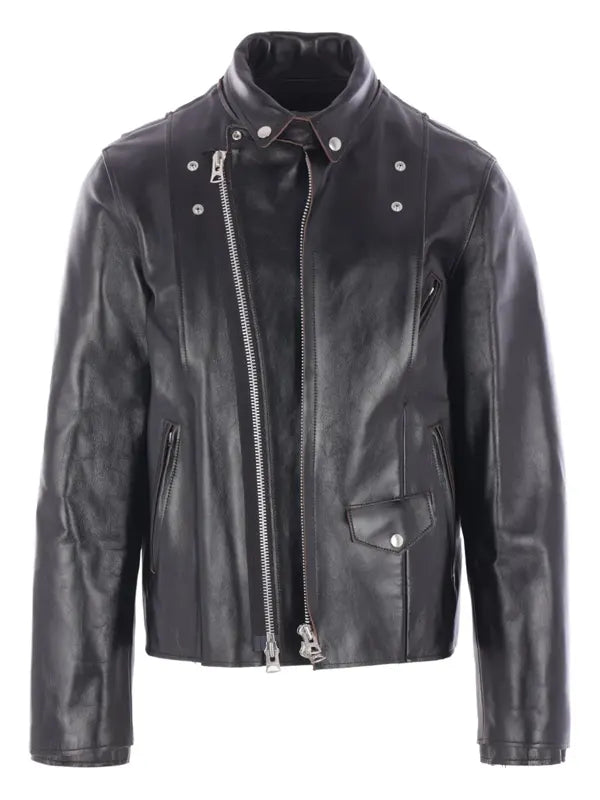 Sacai Leather Jacket Black