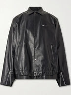 Sacai Leather Jacket Black