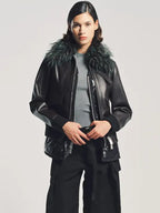 Sacai Leather Jacket Women
