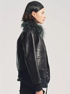 Sacai Leather Jacket Women