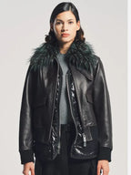 Sacai Leather Jacket Women