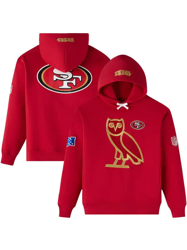 San Francisco 49ers Ovo Red Hoodie