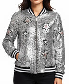 SNL UK S02 Celeste Dring Sequin Bomber Jacket