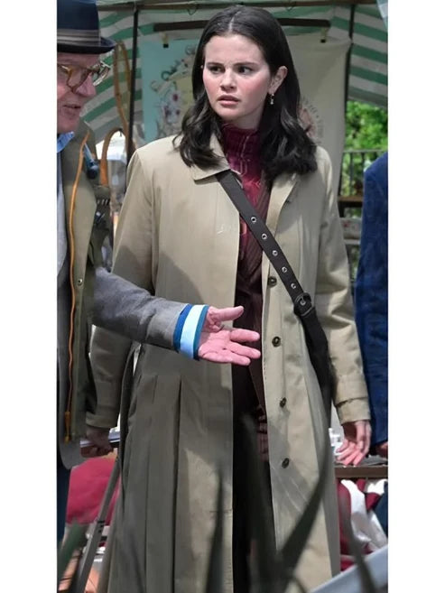 Only Murders In The Building S06 Selena Gomez Beige Coat