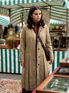 Only Murders In The Building S06 Selena Gomez Beige Coat