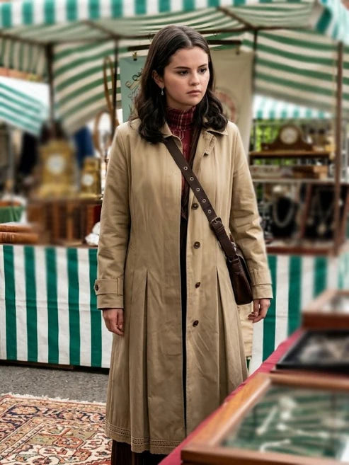 Only Murders In The Building S06 Selena Gomez Beige Coat