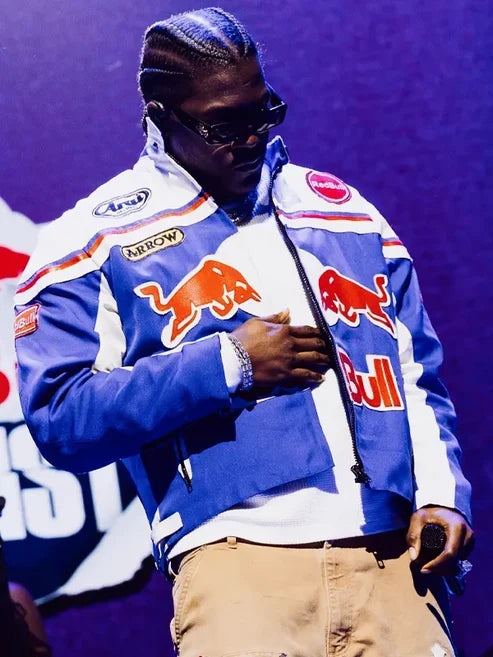 Setlist Chicago Lil Yachty Red Bull Racing Leather Jacket