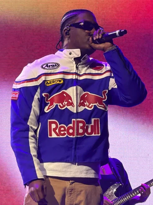 Setlist Chicago Lil Yachty Red Bull Racing Leather Jacket