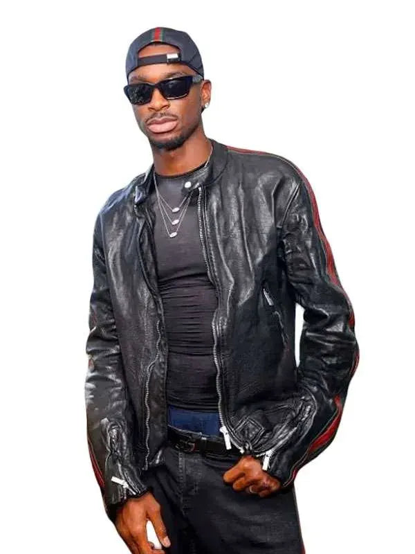 Shai Gilgeous Alexander Black Leather Jacket