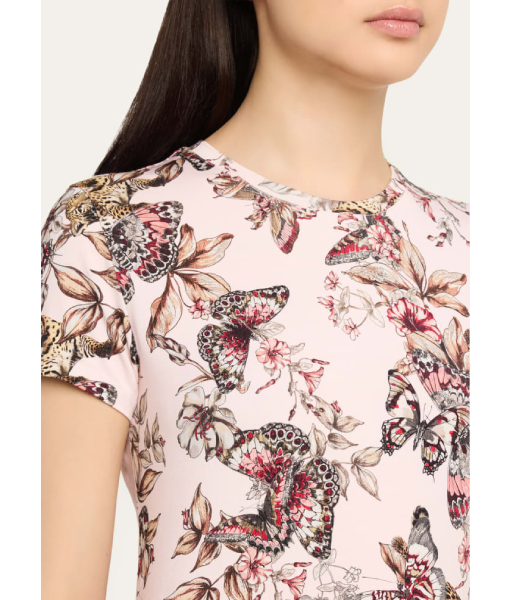 The Young and the Restless Sharon Case Pink Floral Butterfly Tee