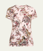 The Young and the Restless Sharon Case Pink Floral Butterfly Tee