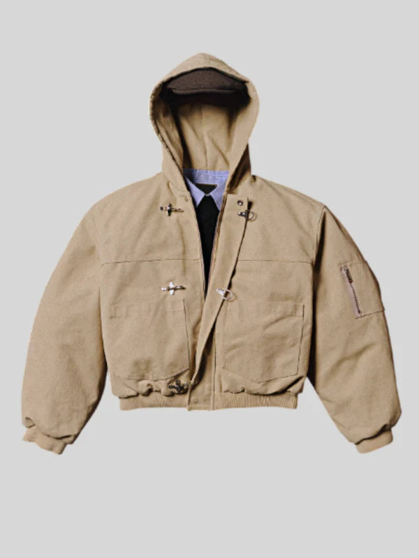 Shinzo-Shige-15oz-Canvas-Clasp-Bomber-Jacket-Beige