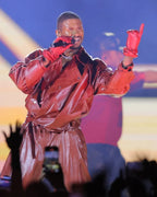 Usher R&B Tour 2026 Red Leather Jacket