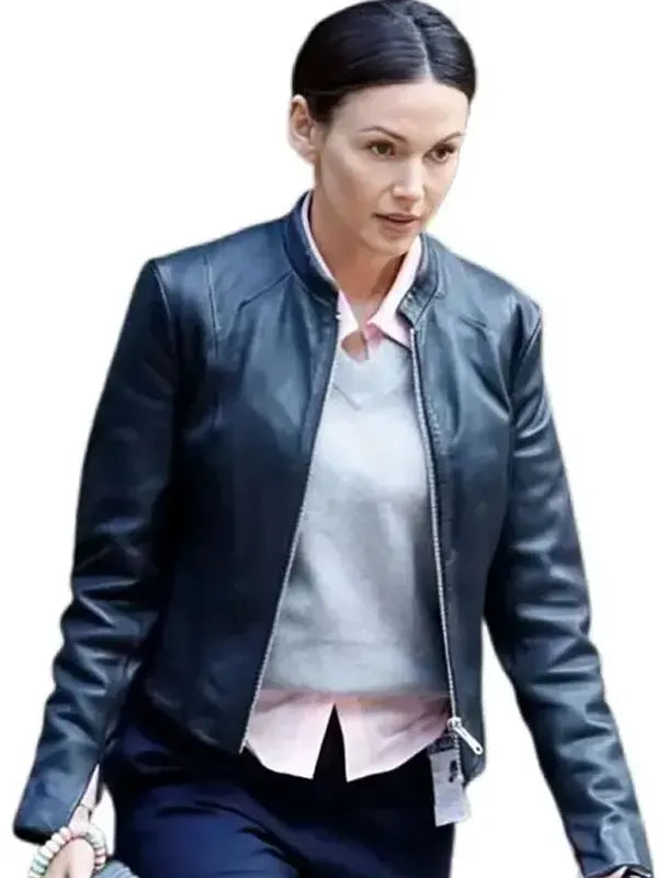 The Blame Di Emma Crane Black Leather Jacket