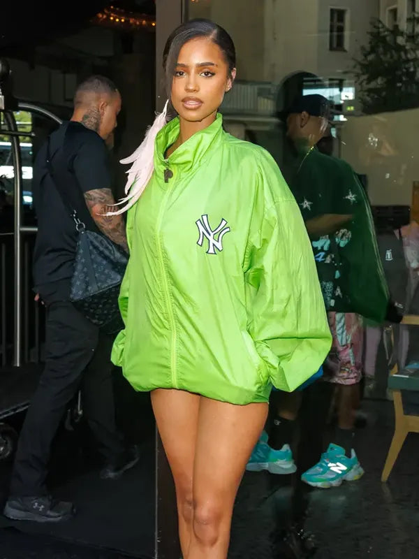 Tyla NY Yankees Green Jacket
