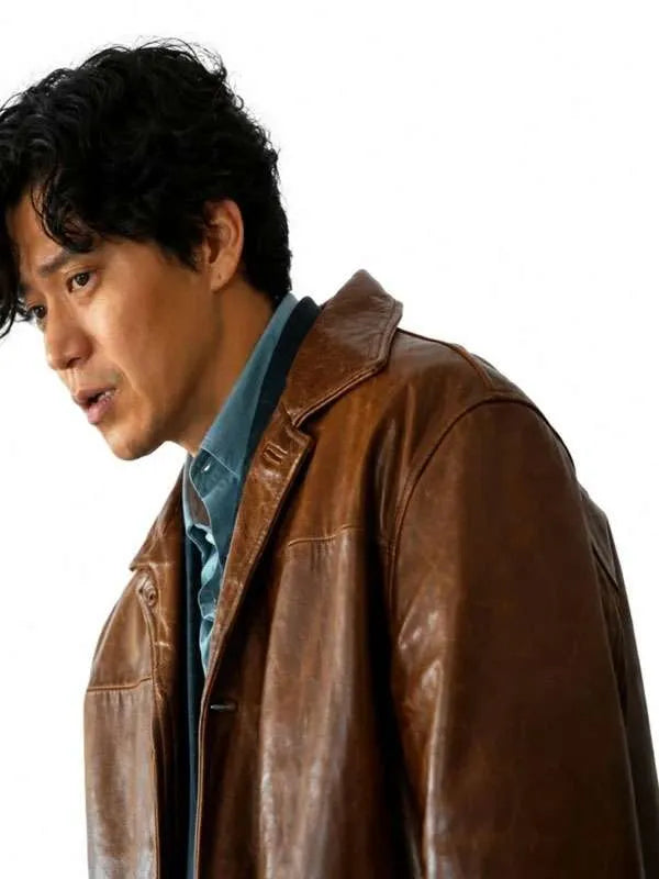 Bad Lieutenant Tokyo 2026 Shun Oguri Brown Leather Coat