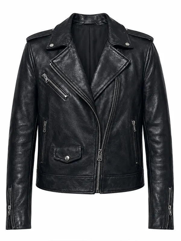 Sian Brooke Trying S05 Black Leather Jacket