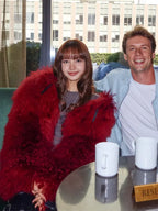 Siriusxm Studio Lisa Red Fur Jacket