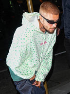 World Cup After-Party Justin Bieber Polka Dot Hoodie