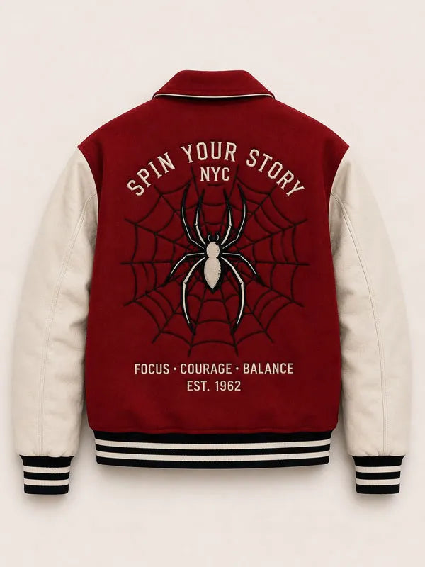 Marvel Spider Man Letterman Varsity Jacket