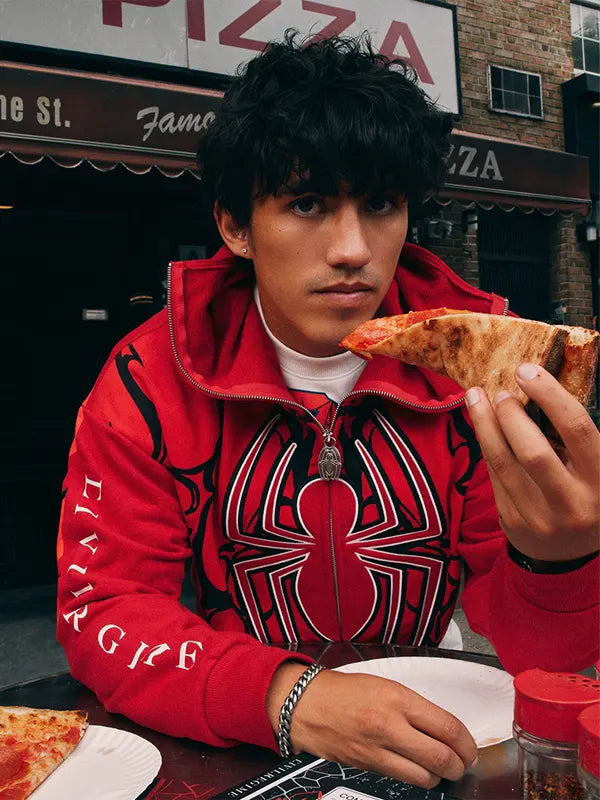 Spider-Man Brand New Day 2026 Web Red Hoodie