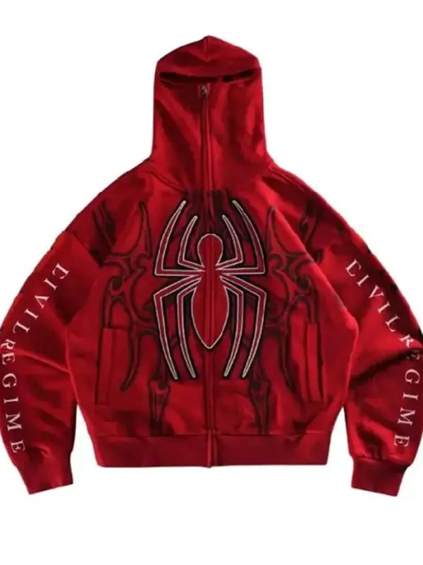 Spider-Man Brand New Day 2026 Web Red Hoodie