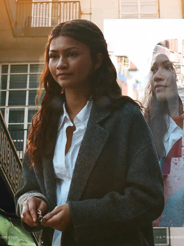 Spider-Man Brand New Day 2026 Zendaya Grey Coat