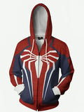 Spider-Man PS4 Blue & Red Zip Hoodie