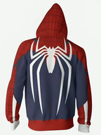 Spider-Man PS4 Blue & Red Zip Hoodie