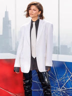 Spider Man New Day NYC Zendaya White Blazer