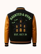 Haunted and Hype Spookster Varsity Jacket