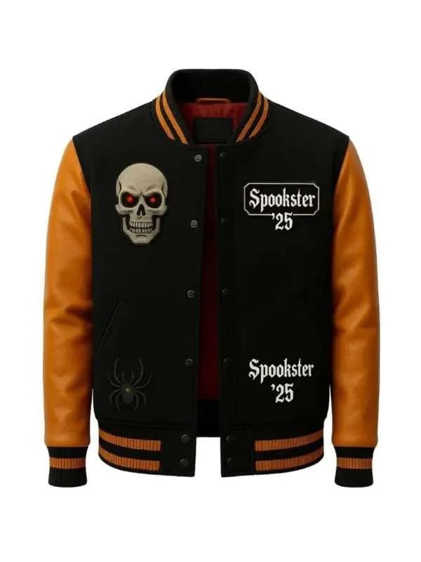 Haunted and Hype Spookster Varsity Jacket