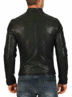 Sports Biker Lamb Skin Leather Motorcycle Jacket Buy