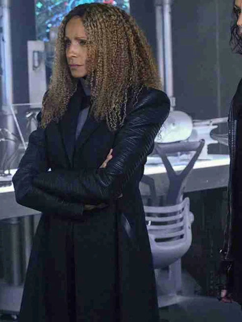 Star Trek Picard S02 Raffi Musiker Black Trench Coat