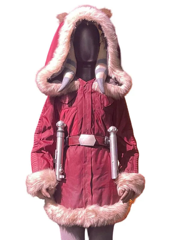 Star Wars Ahsoka S02 Ahsoka Tano Red Hooded Jacket