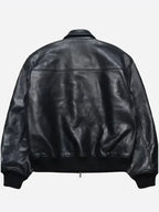 Stussy Leather Flight Jacket Black