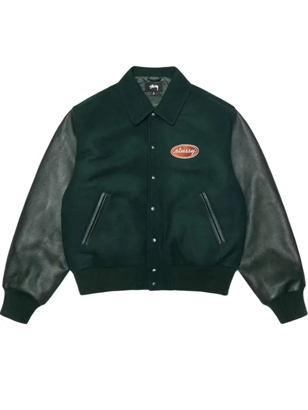 Stussy Script Oval Varsity Jacket
