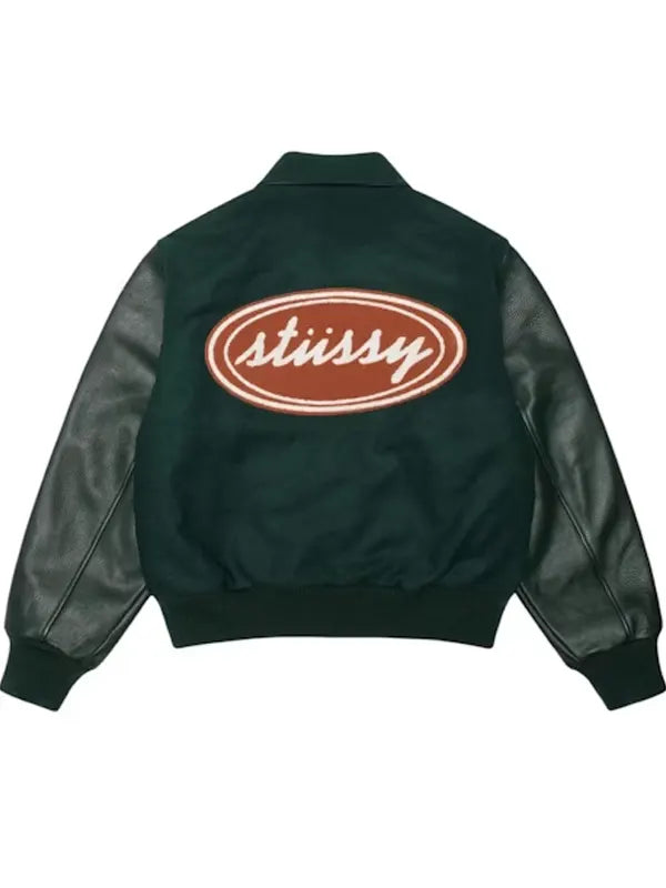 Stussy Script Oval Varsity Jacket