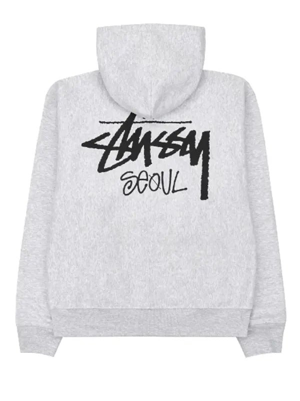 Stussy Seoul Hoodie Grey Sale