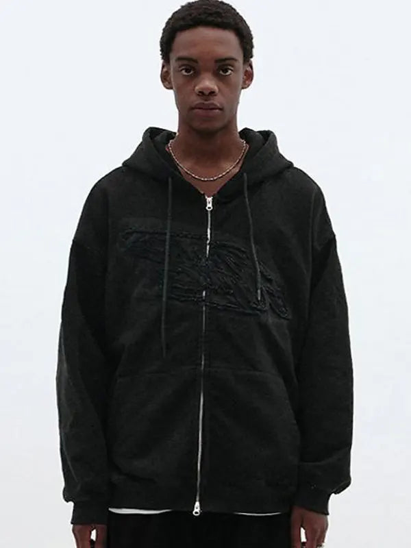 Suade Design ZIP Up Hoodie