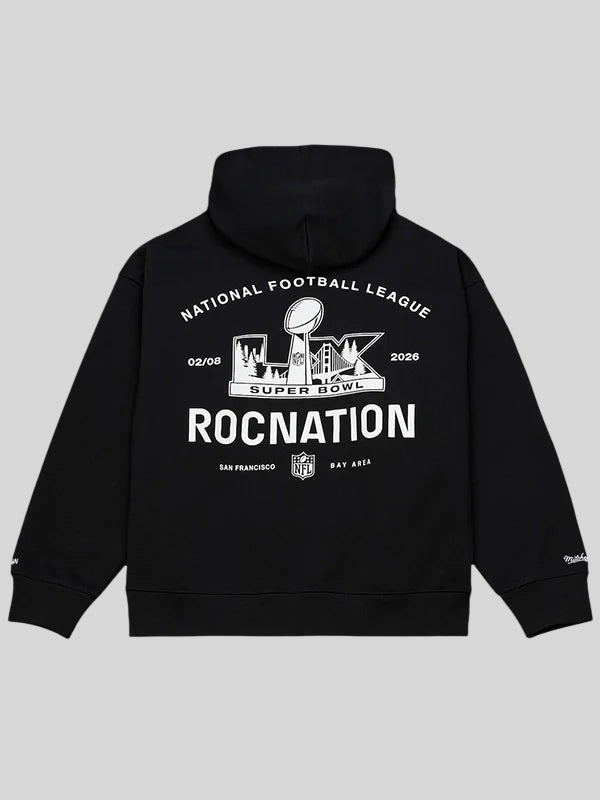 Super Bowl 2026 Jay-Z Black Hoodie