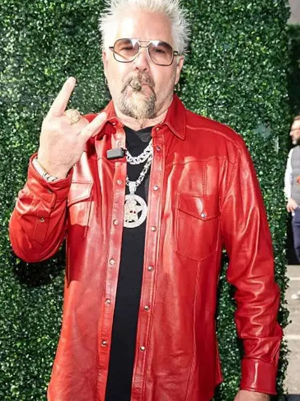 Super Bowl Guy Fieri Leather Jacket